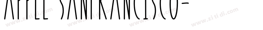 apple sanfrancisco字体转换